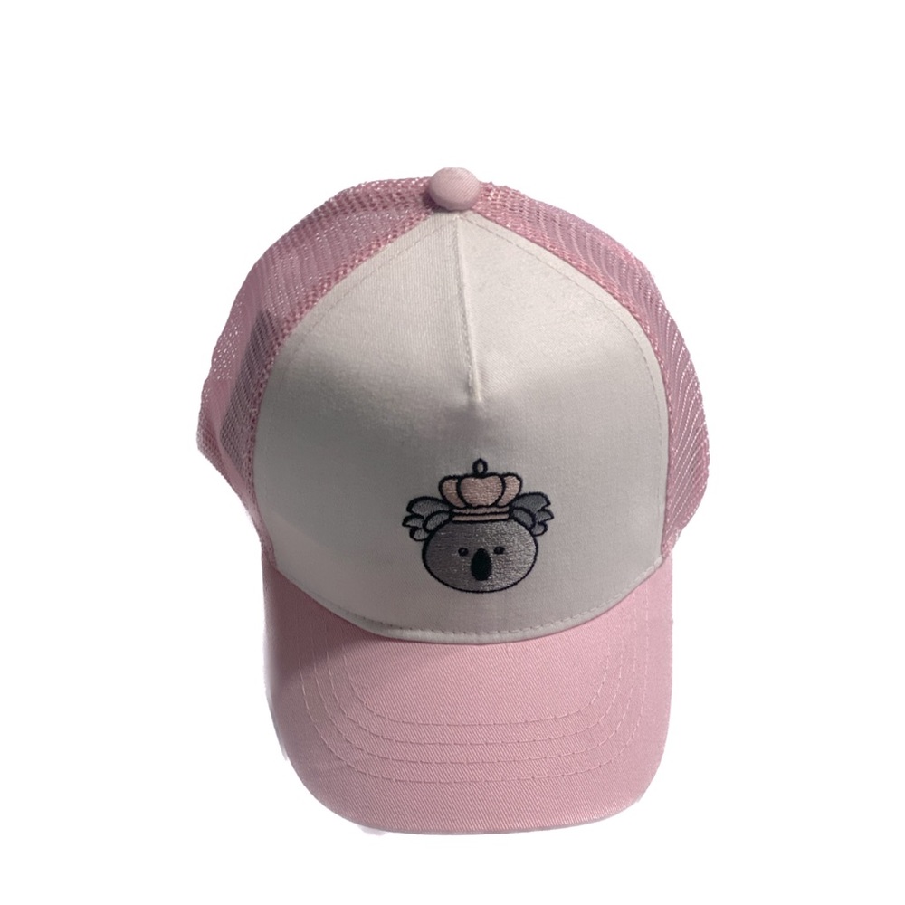 Little Crowns nyc koala hat pink size 3/4y